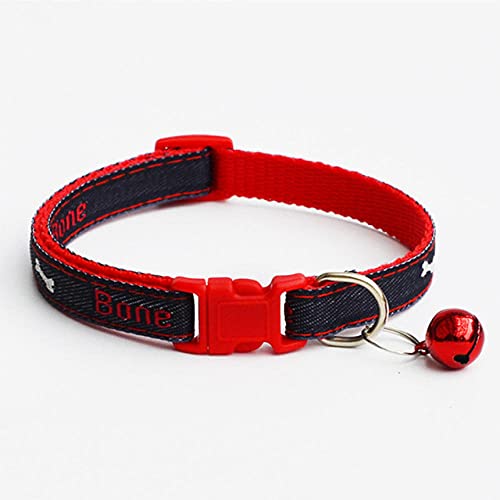 EUSFIYY Personalisierte ID- Gravur Katzenhalsband Sicherheits-Breakaway Kleiner Hund Niedliches Nylon Einstellbar für Welpenkätzchen Halskette-1_Black_Heart_Shape von EUSFIYY