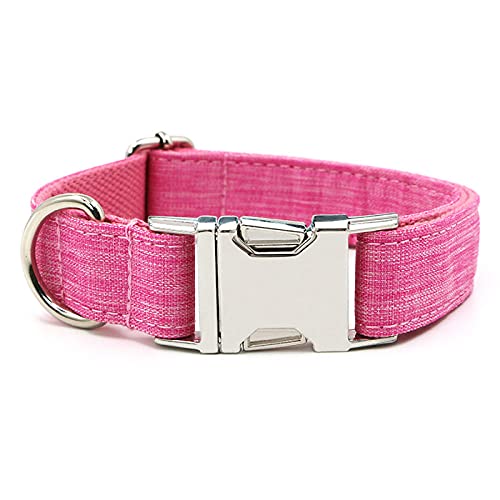 EUSFIYY bedrucktes Haustierhalsband Nylon-Hundehalsband Personalisiert Graviertes Welpen-ID-Namenshalsband für kleine mittelgroße große Hunde Mops-Hundehalsband_15_L von EUSFIYY