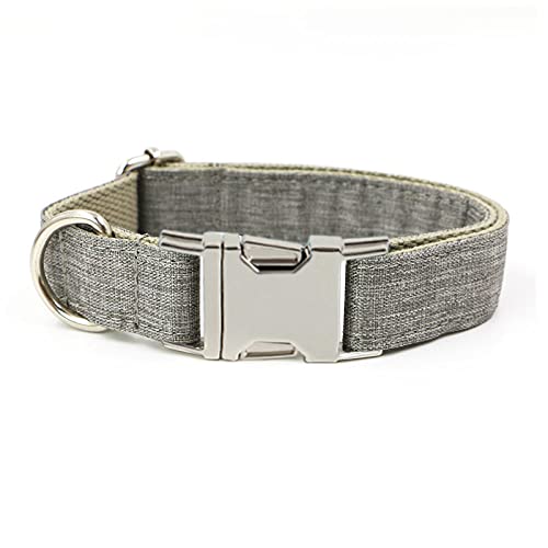 EUSFIYY bedrucktes Haustierhalsband Nylon-Hundehalsband Personalisierte gravierte Welpen-ID-Namenshalsband für kleine mittelgroße Hunde Pug-Dog_Collar7_XL von EUSFIYY