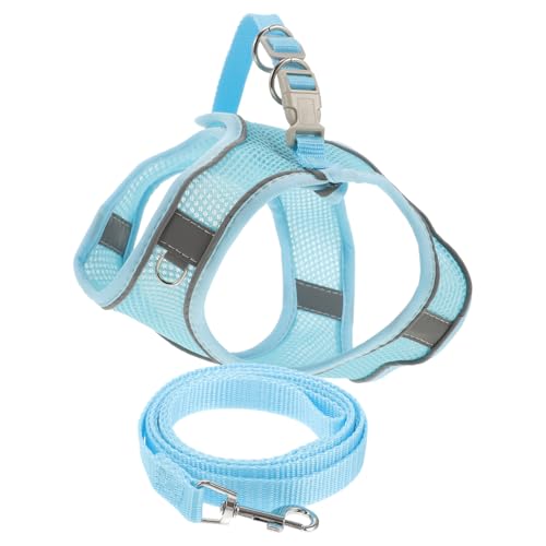 1 Set Haustiergeschirr, Haustier-Hundegeschirr, verstellbare Hundeleine, Laufleine, reflektierendes Hundegeschirr, Outdoor-Walking-Hundegeschirr (A 46 x 36 x 0,10 cm) von EUTYRG