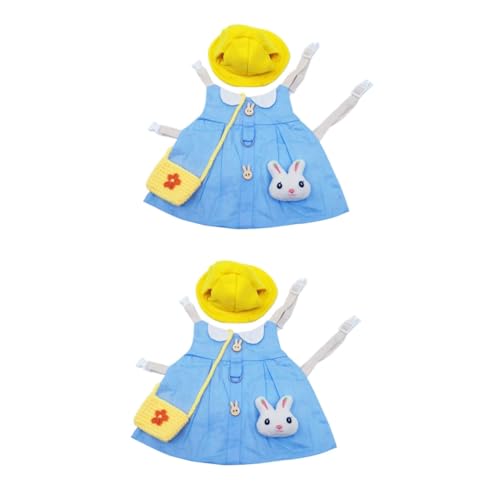 1 Set Kaninchenleine, Outdoor-Bekleidung, Hundezubehör für kleine Hunde, Mini-Häschen, Kaninchengeschirr und Leine, Kleintierleine (Ax2Stk. 40x30cmx2Stk.) von EUTYRG