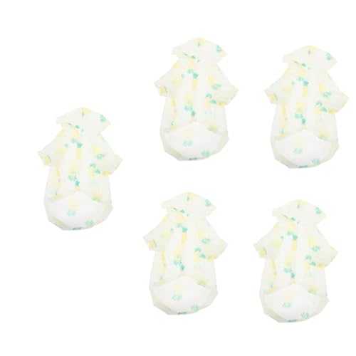 3-teiliges Haustier-Sonnenschutz-Kleidung, Hunde-Sommerkleidung, Mädchen-Hundekleidung, Hunde-Sommer-Kapuzenpullover, Haustier-Sonnenschutz-Kleidung, Heimtierbedarf, Brea (Ax5pcs XLx5pcs) von EUTYRG