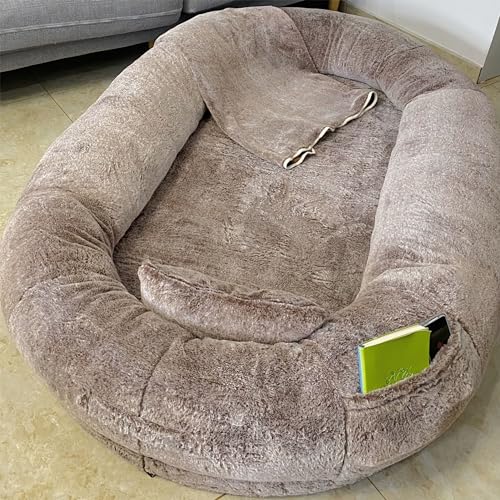 EUTYRG Großes Hundebett, extra großes Hundebett „Doze Off“, wasserdicht, waschbar, riesiges Sitzsack-Hundebett, ultimativer Komfort, waschbar von EUTYRG