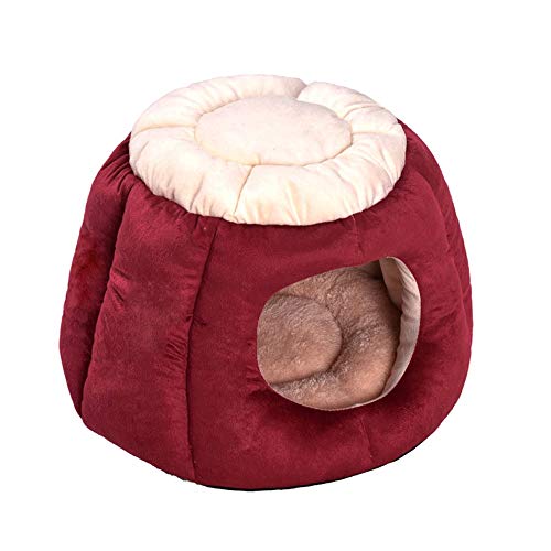 EUTYRG Super Cozy Princess House: Faltbares, multifunktionales Hundebett mit warmer, weicher Unterlage für Welpen und Katzen - Farbe: B von EUTYRG