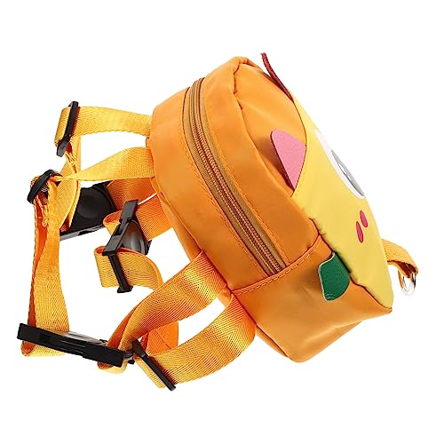 Haustier-Rucksack, Hundeweste, Rucksack, Hundebedarf, Haustierbedarf, kleiner Hunderucksack, selbsttragender Hunderucksack, kleine Hundetasche, Trav (Orange 16 x 14 x 6 cm) von EUTYRG