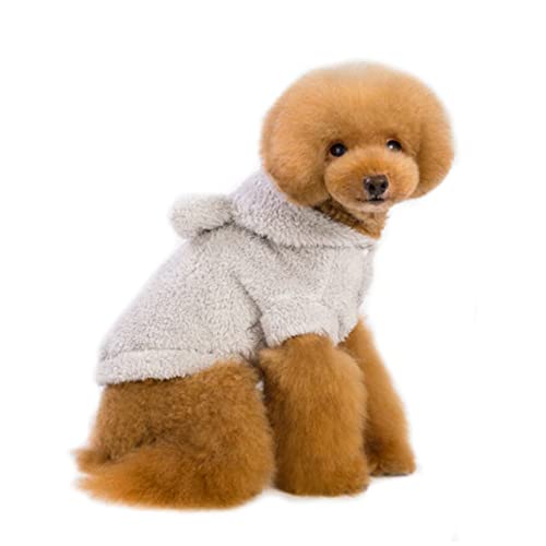 Haustierkleidung Hund Winter Haustierkleidung Warme Kapuzenpullover für Hunde Reflektierender Kapuzenpullover Reißverschluss Hoodie Hundebekleidung Winterkleidung von EUTYRG