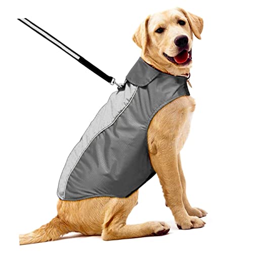 Hunde-Winterkleidung, Trainings-Strampelanzug, Hunderegen, Hundekostüm, Hunde-Cosplay-Kostüm, Welpenweste, Sportjacke, Pulloverwesten, Sport (Schwarz, XXL) von EUTYRG