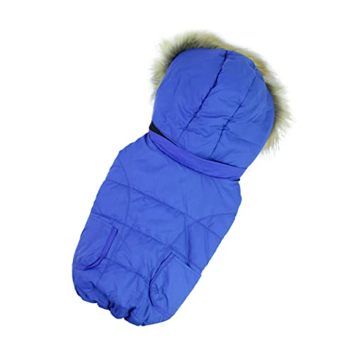 Hundekleidung, Baumwollfutter, Jacken für Baumwollkleidung, Winterweste für Hunde, warmer Mantel für Hundewelpen-Outfits, Welpen-Kapuzen-Co (1 M) von EUTYRG