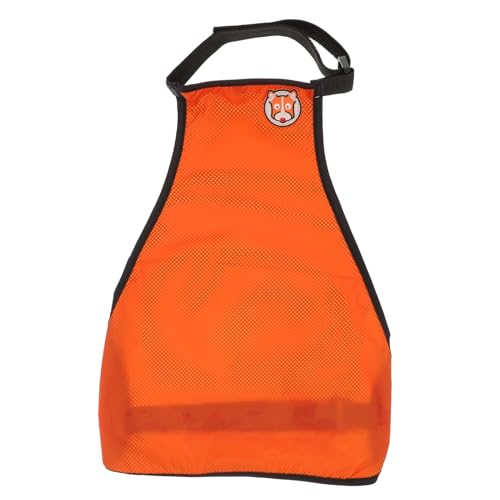 Regenhoodie für Hunde, Haustier-Regenmantel, wasserdichte Kleidung für Hunde, kleine Hundekleidung, Hoodies, Lätzchen, Haustierschürze für Hunde, Haustier wasserdicht (Orange M) von EUTYRG