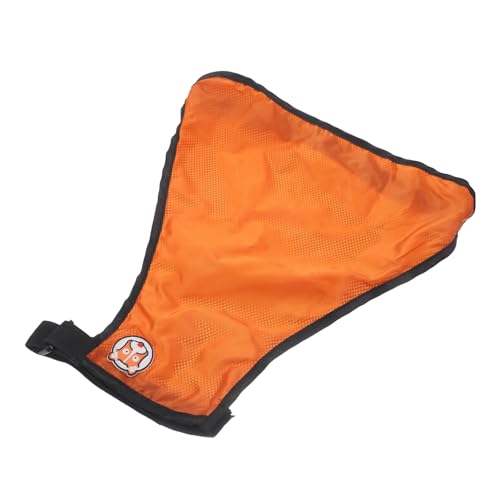 Regenhoodie für Hunde, Haustier-Regenmantel, wasserdichte Kleidung für Hunde, kleine Hundekleidung, Hoodies, Lätzchen, Haustierschürze für Hunde, wasserdicht (Orange 60 x 40 x 34 cm) von EUTYRG