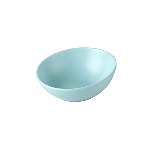 EUYIMOMO futternapf Katze,Keramik Pet Bowl, Schutz der Halswirbelsäule Einstellbarer Winkel Pet Bowl-Green Single Bowl (klein) von EUYIMOMO