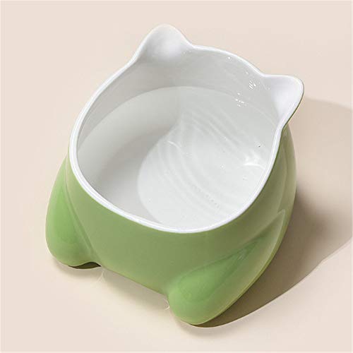 EUYIMOMO futternapf Katze,Pet Keramik Pet Bowl, Cat Bowl und Dog Bowl rutschfeste Pet Bowl-grün von EUYIMOMO