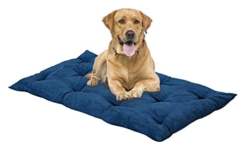 EVERGREENWEB Matratze für Hunde 45x65 cm Hoch 8 cm WASCHBAR in der Waschmaschine, Orthopädisches Kissen Aus Waterfoam Weiche Polsterung Federeffekt | BLAU von EVERGREENWEB MATERASSI & BEDS