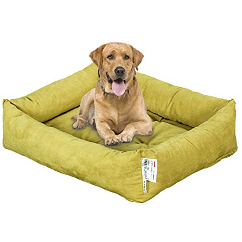 Evergreenweb Hundebett 65 x 85 cm, Größe Medium, Füllung aus Water, Dauneneffekt, waschbar, Innenbett mit abnehmbarem Kissen, für Haustiere, Rex von EVERGREENWEB MATERASSI & BEDS