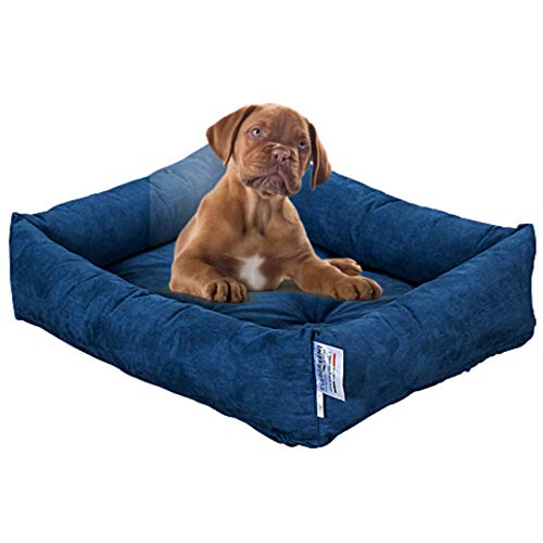 Evergreenweb Hundebett 65 x 85 cm, Größe Medium, Füllung aus Water, Dauneneffekt, waschbar, Innenbett mit abnehmbarem Kissen, für Haustiere, Rex von EVERGREENWEB MATERASSI & BEDS