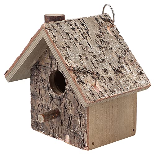 Vogelhaus, Feuchtigkeitsbeständiges Hängendes Vogelhaus aus Holz, Vogelruheplatz, Heimtierbedarf, Zubehör von EVGATSAUTO