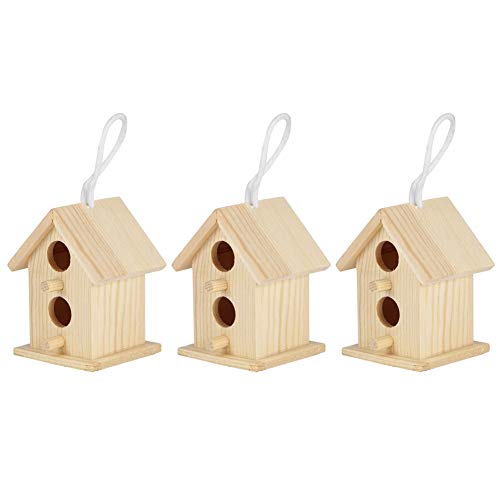 Vogelhaus aus Holz, Vogelzubehör, Vogelhaus, Platanenholz für Schwalben von EVGATSAUTO