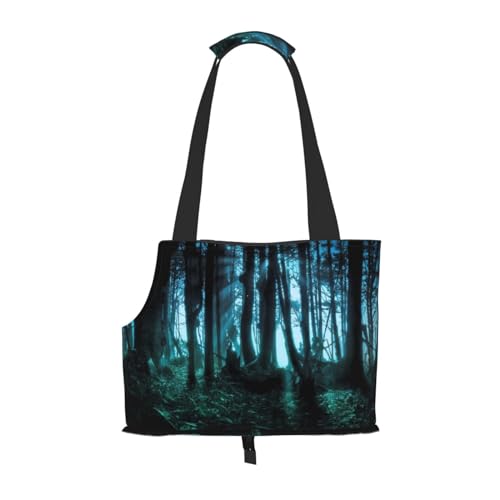 Ghost Hid Behind The Trees Tragbare Haustiertragetasche - Stilvolle Hundetasche & Katze Reisetasche, Faltbare Haustierhandtasche für kleine Hunde, Katzen & andere kleine Haustiere von EVIUS