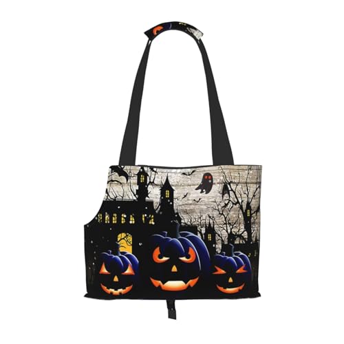 Halloween Party Tragbare Haustier Tragetasche - Stilvolle Hund Tote & Katze Reisetasche Faltbare Haustier Handtasche für Kleine Hunde, Katzen & Andere Kleine Haustiere von EVIUS