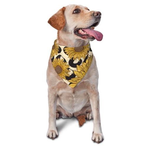 Modische Hundehalstücher – wendbares Dreieck-Lätzchen für mittelgroße bis große Hunde, leicht, verstellbare Haustier-Schals für den Innen- und Außenbereich von EVIUS