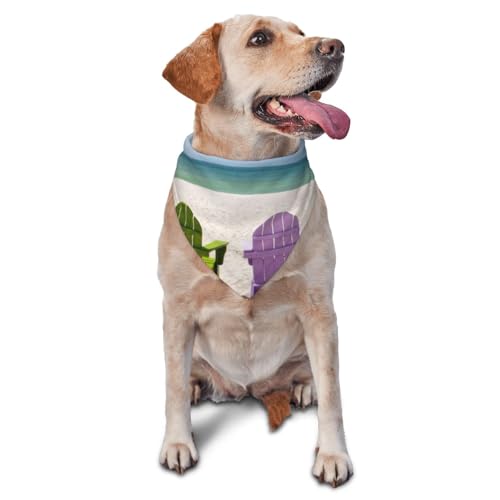 Modische Hundehalstücher – wendbares Dreieck-Lätzchen für mittelgroße bis große Hunde, leicht, verstellbare Haustier-Schals für den Innen- und Außenbereich von EVIUS