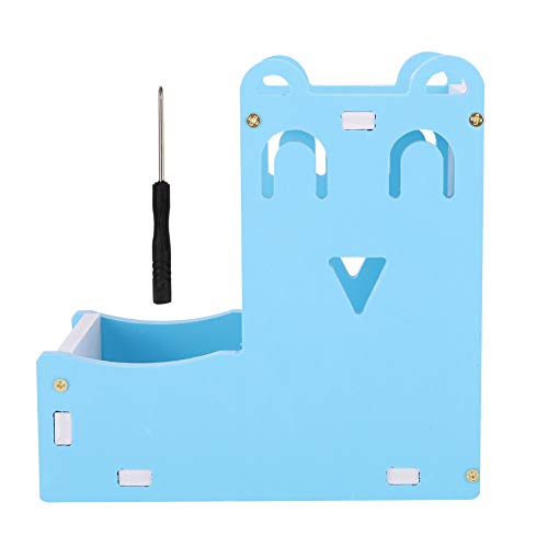 EVTSCAN 2 in 1 Blue Wood Kunststoffplatte Haustier Wasser Trinkflasche Rat Hamster Automatische Tiernahrung Feeder Springbrunnen Spender von EVTSCAN