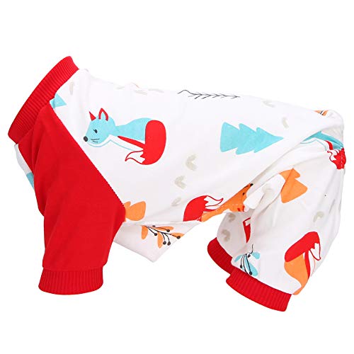 EVTSCAN 3er Pack Hundepyjamas Welpenkleidung, Hundeoverall Baumwolle Cartoon Niedliche Haustierpyjamas Haushalt Weiche hautfreundliche Hundekleidung(M) von EVTSCAN