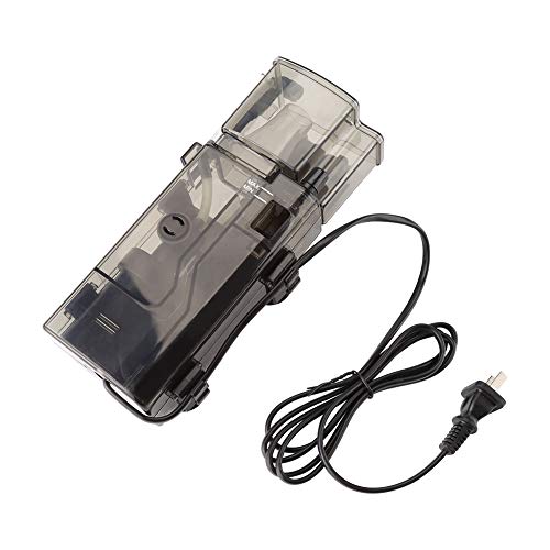 EVTSCAN Aquarium Protein Skimmer, 3,5 W abnehmbares Aquarium Hang on Protein Skimmer, geräuscharme Pumpe Salzwasserfilter Interner Wassertank von EVTSCAN