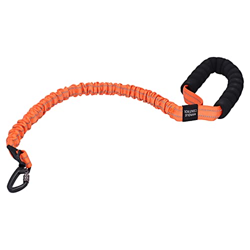 EVTSCAN Bungee Dog Walking Leash, Outdoor Haustier Nylon reflektierende Leine Elastic Dog Walking Leash für kleine mittelgroße Hunde(Orange) von EVTSCAN