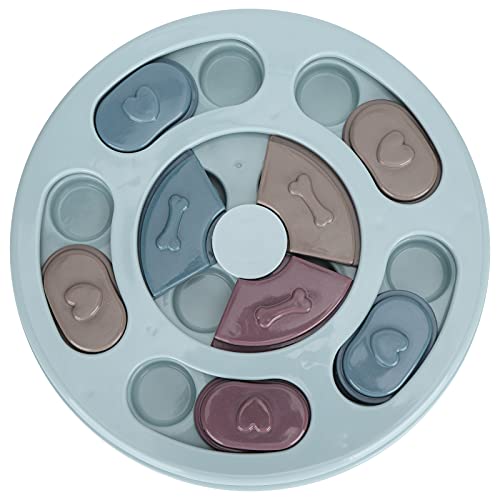 EVTSCAN Dog Slow Feeding Plate Katzenfutterspender Tablett Interaktives Pet Puzzle Feeder Spielzeug(Round Shape) von EVTSCAN