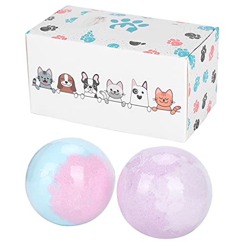 EVTSCAN Pet Bubble Bath Ball Clean Beauty Bubble Explosiver Badesalzball für Hunde und Katzen von EVTSCAN