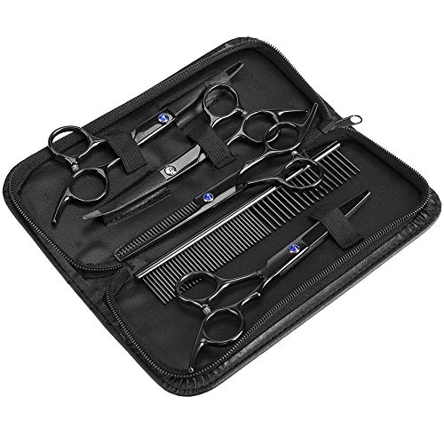 EVTSCAN Pet Grooming Scissors, professionelle Pet Grooming Scissors mit runden Edelstahl-Augenschneider für Hunde und Katzen von EVTSCAN