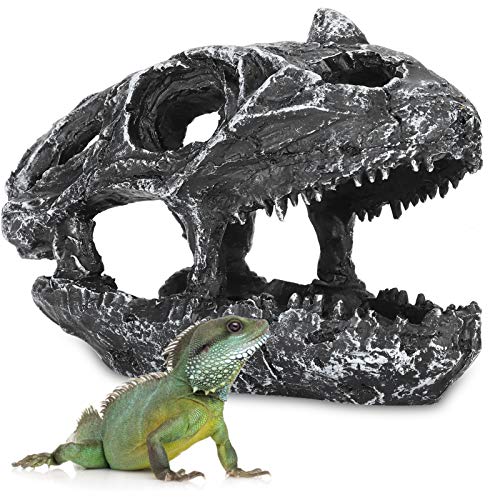 EVTSCAN Reptile Rock Hiding Habitat - Versteckhöhlen für Reptilien Aquarium Terrarium Dekoration Ornament (4 x 7,9 x 4 Zoll) von EVTSCAN