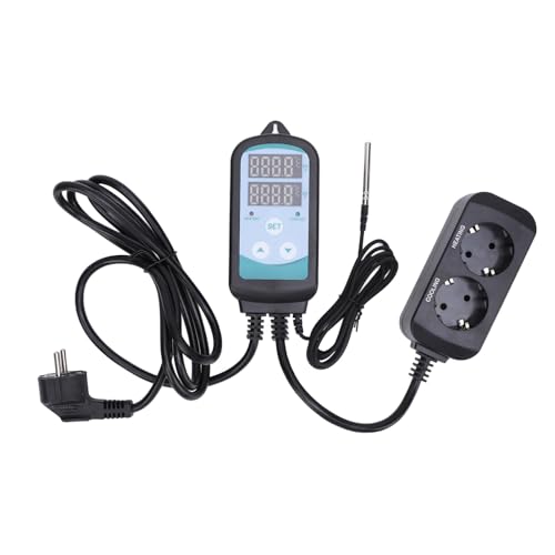 EVTSCAN Temperaturcontroller Digital Display Heizkühlung Dual -Stufe für Reptilien Aquarium von EVTSCAN