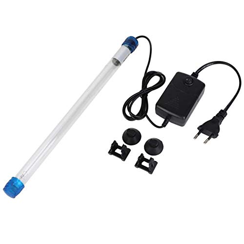 EVTSCAN wasserdichte Tauch UV Sterilisator Licht Lampen Bakterien Tötung, UV-Licht Algen Bakterien Abtötungslampe, tragbares UVC Desinfektionslicht, Tauchaquarium Aquarium (EU Plug)(11W) von EVTSCAN