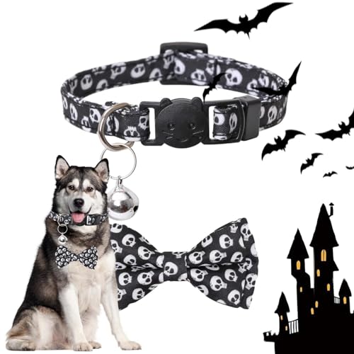 EWFAS Halloween Hundehalsband - Verstellbare Glöckchenhalsbänder für Katzen für Halloween | Hundebekleidungszubehör für Fotografie, Hochzeit, Zuhause, Spazierengehen, Reisen von EWFAS