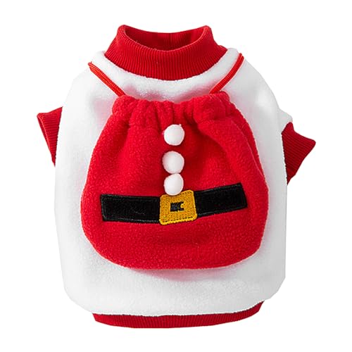 EWFAS Katzen-Weihnachtsoutfit | Weihnachts-Hunde-Outfit | Hunde-Weihnachtspullover | Hunde-Herbstpullover | Warmes Haustier-Weihnachtskostü | Weihnachts-Hunde-Kapuzenpullover für Welpen-Katzen-Party von EWFAS