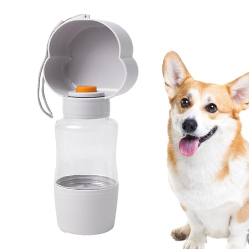 EWFAS Reise-Wassernapf für Hunde,400 ml Outdoor-Wasserflasche und Futterbehälter für Hunde | Reisezubehör für Hunde zum Wandern, Spazierengehen, Reisen, Camping, Picknicken von EWFAS