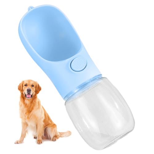 EWFAS Tragbare Hundewasserflasche,Hundewasserflasche | 350 ml großer Hundewasserspender,Auslaufsichere Haustier-Wasserflaschen für große Hunde, Wasserspender, Hunde-Wassernapf, Hunde-Campingausrüstung von EWFAS