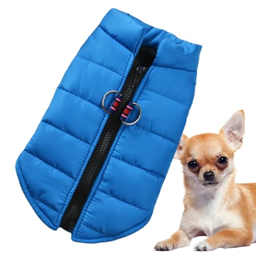 Isolierter Hundemantel,Hundewintermantel,Warme Hundeweste - Windabweisende, bequeme, wasserdichte Hunde-Winterjacke mit Reißverschluss und Fleecefutter für kleine, mittelgroße und große Hunde Ewfas von EWFAS