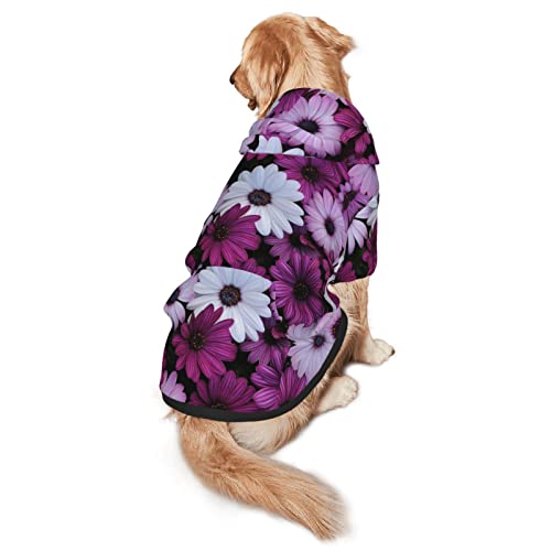 Blossom Flower Hunde-Sweatshirt mit Kapuze, für vier Jahreszeiten, Größe M und L von EWMAR