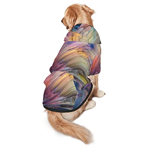 Dream Colorful Hunde-Sweatshirt mit Kapuze, Größe M und L, für vier Jahreszeiten von EWMAR