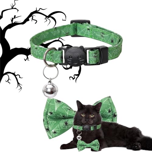 EWOKE Haustierhalsband mit Glocke,Verstellbare Glöckchenhalsbänder für Katzen für Halloween - Festival-Haustierdekorationen für Zuhause, Fotografie, Hochzeit, Spazierengehen, Reisen von EWOKE