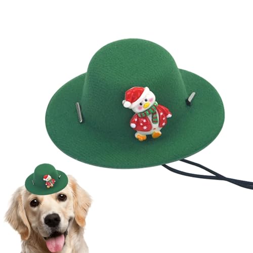 EWOKE Haustiermütze für Weihnachten - Lustige verstellbare weiche Weihnachtskostüme für Katzen und Hunde,Weihnachtskostüme für Katzen, Haustier-Cosplay-Kostüme, Katzen-Outfits von EWOKE