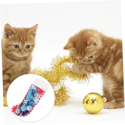 EXAOMBLE 10-Teiliges Set lustige Katze Katzen-Frühlingsspielzeug Katzenminze-Kugel-Kätzchen- interaktives katzenspielzeug Interactive cat Toy Interaktives für Katzen von EXAOMBLE