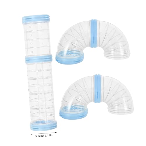 EXAOMBLE 2Sätze Hamster Tunnelset Transparente Röhren für Hamsterkäfig und Sicher für Kleine Haustiere Wie Hamster Meerschweinchen und Igel DIY und Erweiterung für EXAOMBLE 2Sätze Hamster Tunnelset Transparente Röhren für Hamsterkäfig und Sicher für Kleine Haustiere Wie Hamster Meerschweinchen und Igel DIY und Erweiterung für von EXAOMBLE