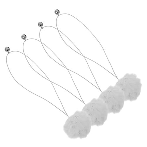 EXAOMBLE 4 Stück Kätzchen-kratzbaum, Ersatz-plüschball Mit Glocke, Interaktives Katzenbälle, Spielzeug Für Kratzbäume, Hängende Katzenspielzeugbälle von EXAOMBLE