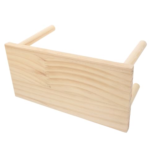 EXAOMBLE Chinchillakäfigzubehör aus Holz Hamster Holzplattform Hamsterspielplattform aus Holz Plattformspielzeug für Kleintiere Hamsterständer-Plattformspielzeug hölzern EXAOMBLE Chinchillakäfigzubehör aus Holz Hamster Holzplattform Hamsterspielplattform aus Holz Plattformspielzeug für Kleintiere Hamsterständer-Plattformspielzeug hölzern von EXAOMBLE