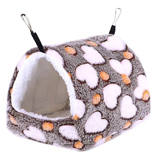 EXAOMBLE Hängematte für Zwerghamster Gemütliches Schlafnest aus Fleece mit Haken für Sicheren für Meerschweinchen und Kleine Haustiere EXAOMBLE Hängematte für Zwerghamster Gemütliches Schlafnest aus Fleece mit Haken für Sicheren für Meerschweinchen und Kleine Haustiere von EXAOMBLE