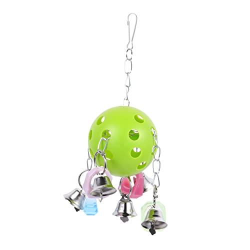 EXAOMBLE Papagei Hängendes Glöckchen Ball Spielzeug für Vögel Buntes Kauspielzeug mit Robustem Aufhängering für Sittiche Papageien und Kleintiere EXAOMBLE Papagei Hängendes Glöckchen Ball Spielzeug für Vögel Buntes Kauspielzeug mit Robustem Aufhängering für Sittiche Papageien und Kleintiere von EXAOMBLE